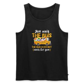 Busfahrer - Männer Premium Bio Tank Top - Schwarz - Vorne - AI Model Male 178 light (178cm)