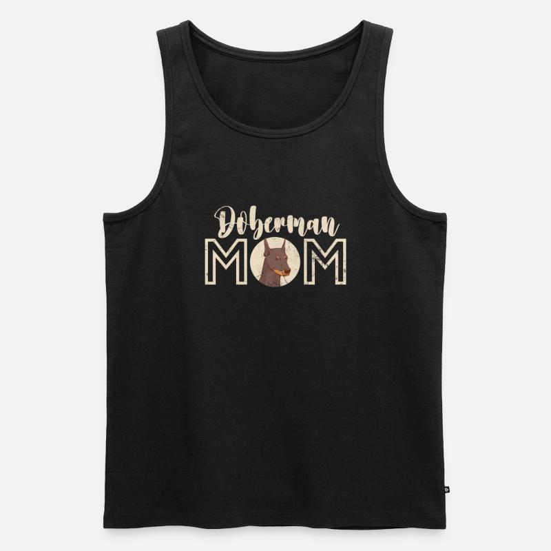 Dobermann - Männer Premium Bio Tank Top - Schwarz