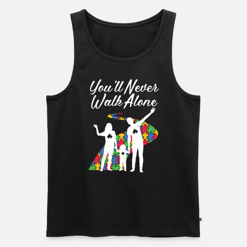 Autismus - Männer Premium Bio Tank Top - Schwarz