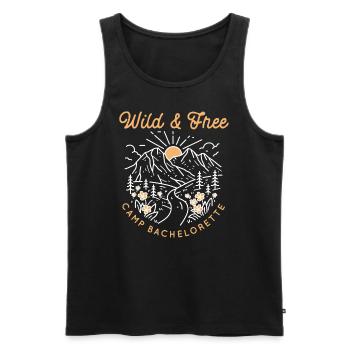 Bachelorette Hen Party Bride - Men's Premium Organic Tank Top - black - Front - AI Model Male 178 light (178cm)