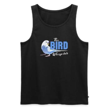 Perruche oiseau animal de compagnie perruche cadeau - Débardeur bio Premium Homme - noir - Devant - Michal (187cm)