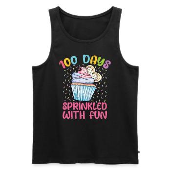 Cupcake - Men's Premium Organic Tank Top - black - Front - AI Model Male 178 light (178cm)