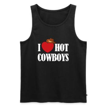Cadeau de musique country country music - Débardeur bio Premium Homme - noir - Devant - Michal (187cm)