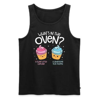 Cupcake Muffin Backen Geschenk - Männer Premium Bio Tank Top - Schwarz - Vorne - Michal (187cm)