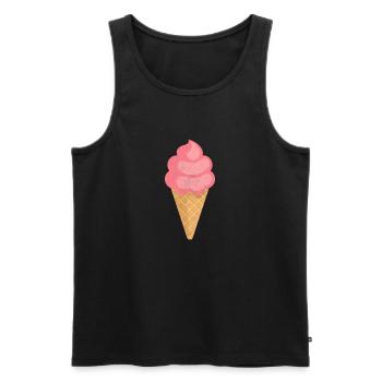 Eiscreme - Männer Premium Bio Tank Top - Schwarz - Vorne - Michal (187cm)