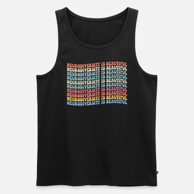 Autismus - Männer Premium Bio Tank Top - Schwarz