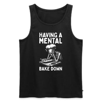 Baker - Men's Premium Organic Tank Top - black - Front - AI Model Male 178 light (178cm)