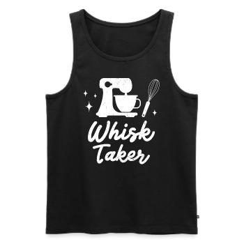 Baker - Men's Premium Organic Tank Top - black - Front - AI Model Male 178 light (178cm)