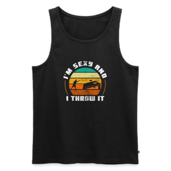 Cornhole - Männer Premium Bio Tank Top - Schwarz - Vorne - Michal (187cm)