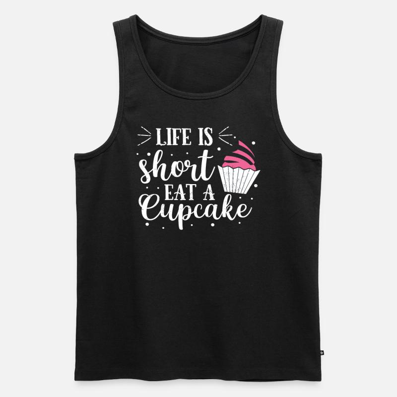 Cupcake - Men's Premium Organic Tank Top - black