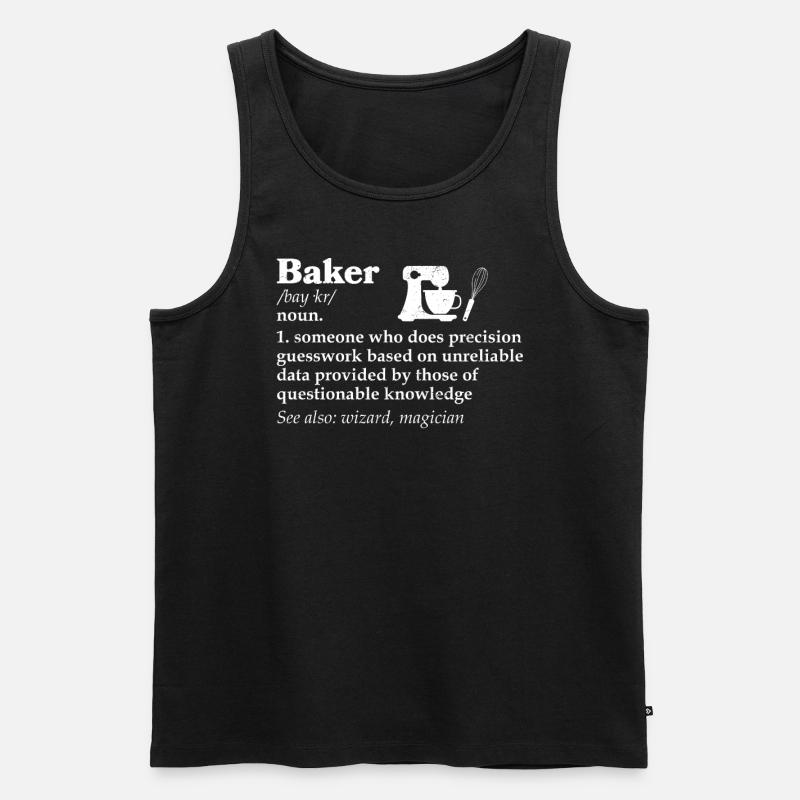 Bäcker - Männer Premium Bio Tank Top - Schwarz