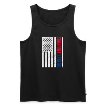 Cornhole - Men's Premium Organic Tank Top - black - Front - Michal (187cm)