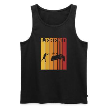 Cornhole Beanbag Sackloch Geschenk - Männer Premium Bio Tank Top - Schwarz - Vorne - AI Model Male 178 light (178cm)