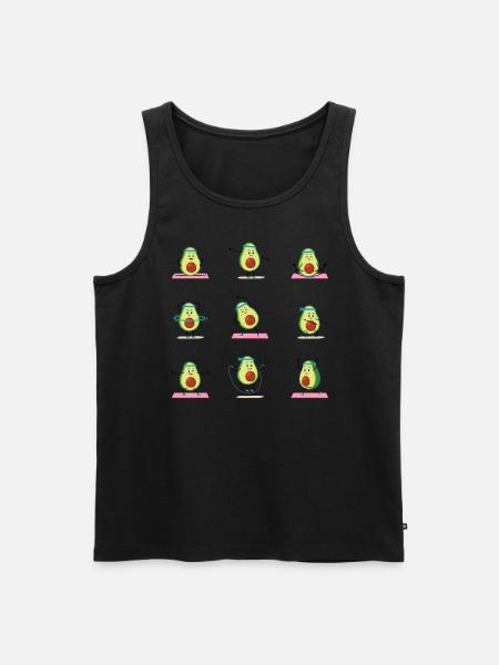 Avocado Guacamole Vegan Gift - Men's Premium Organic Tank Top - black