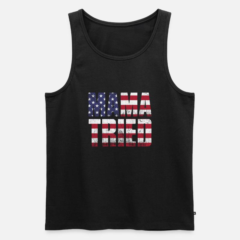 Country - Männer Premium Bio Tank Top - Schwarz