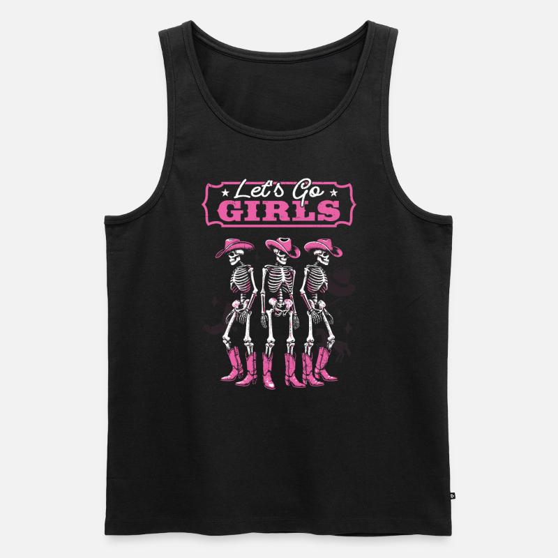 Junggesellin - Männer Premium Bio Tank Top - Schwarz
