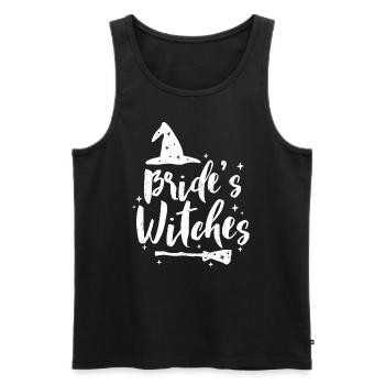 Junggesellin - Männer Premium Bio Tank Top - Schwarz - Vorne - AI Model Male 178 light (178cm)