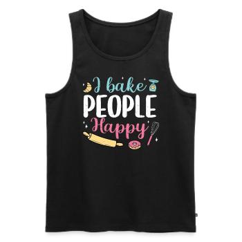 Bäcker - Männer Premium Bio Tank Top - Anthrazit - Vorne - Alexander (188cm)