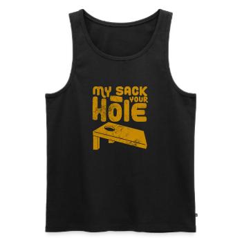 Cornhole - Men's Premium Organic Tank Top - black - Front - Michal (187cm)