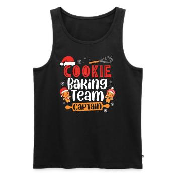 Baker Bakery Bakery Baking Gift - Men's Premium Organic Tank Top - black - Front - AI Model Male 178 light (178cm)