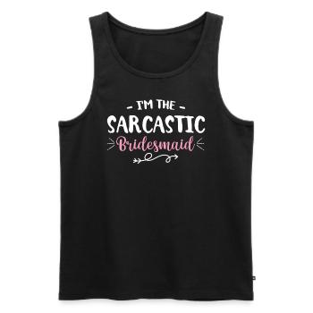 Bachelorette Hen Party Bride - Men's Premium Organic Tank Top - black - Front - AI Model Male 178 light (178cm)