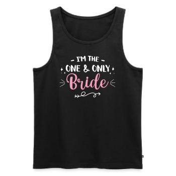 Bachelorette Hen Party Bride - Men's Premium Organic Tank Top - black - Front - AI Model Male 178 light (178cm)