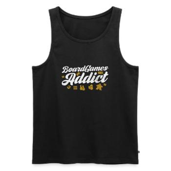 Brettspiel - Männer Premium Bio Tank Top - Schwarz - Vorne - Michal (187cm)