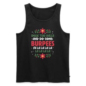 Burpees Fitness Burpee Cadeau de musculation - Débardeur bio Premium Homme - noir - Devant - Michal (187cm)
