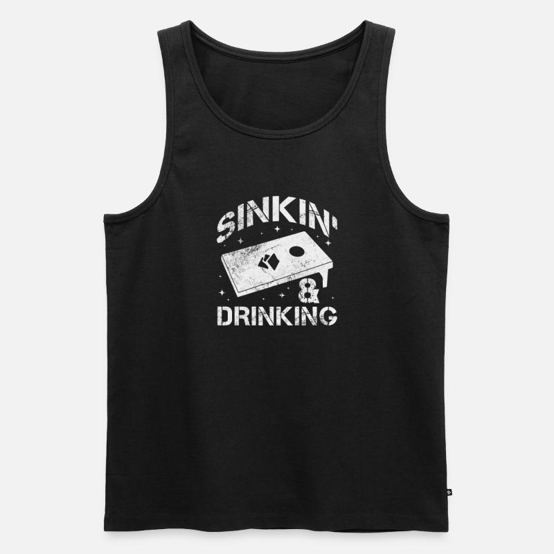 Cornhole - Men's Premium Organic Tank Top - black