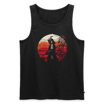 Samurai Ronin Schwertkampf Krieger Geschenk - Männer Premium Bio Tank Top - Schwarz - Vorne - AI Model Male 178 light (178cm)