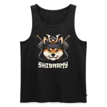 Samurai - Männer Premium Bio Tank Top - Schwarz - Vorne - AI Model Male 178 light (178cm)