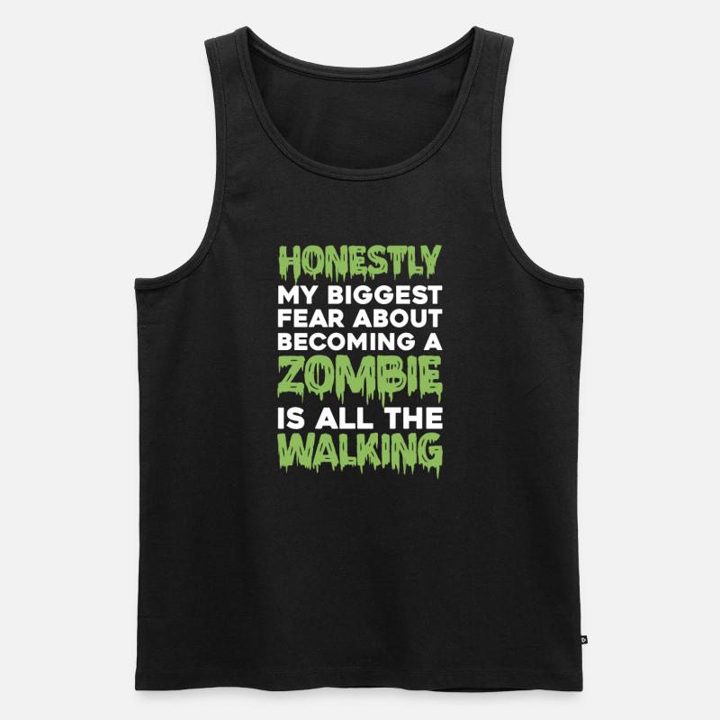 Zombie Zombie-Jäger Zombieapokalypse Geschenk - Männer Premium Bio Tank Top - Schwarz