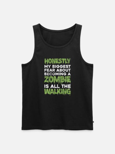 Zombie - Männer Premium Bio Tank Top - Schwarz