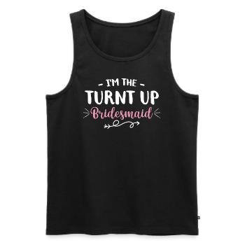 Junggesellin Jungesellinnenabschied Braut - Männer Premium Bio Tank Top - Schwarz - Vorne - AI Model Male 178 light (178cm)