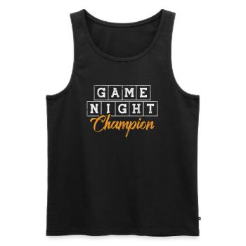 Brettspiel - Männer Premium Bio Tank Top - Schwarz - Vorne - Michal (187cm)