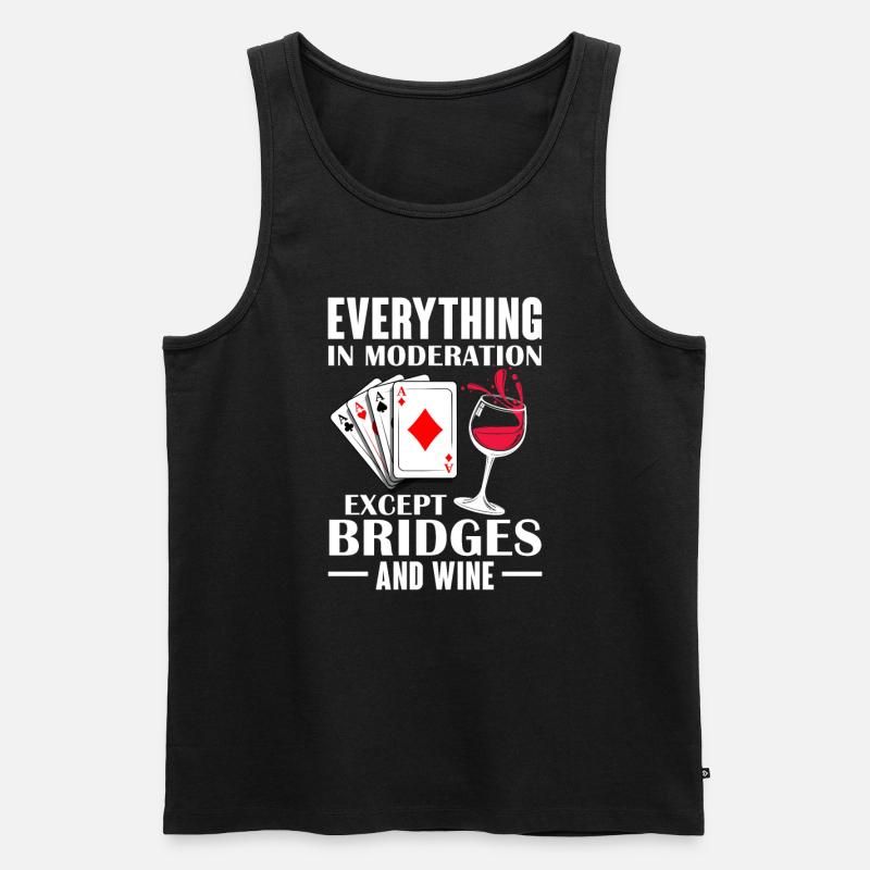 Bridge - Männer Premium Bio Tank Top - Schwarz