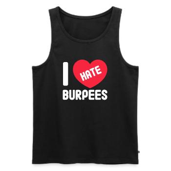 Burpees Fitness Burpee Krafttraining Geschenk - Männer Premium Bio Tank Top - Schwarz - Vorne - Michal (187cm)