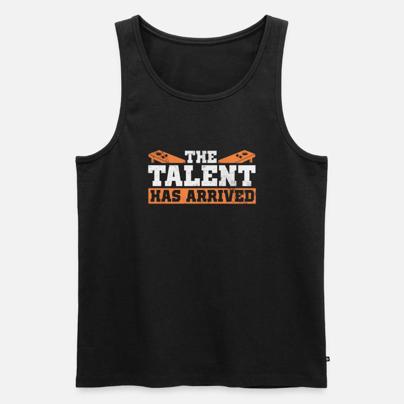 Cornhole - Männer Premium Bio Tank Top - Schwarz