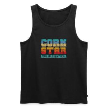 Cornhole - Men's Premium Organic Tank Top - black - Front - Michal (187cm)