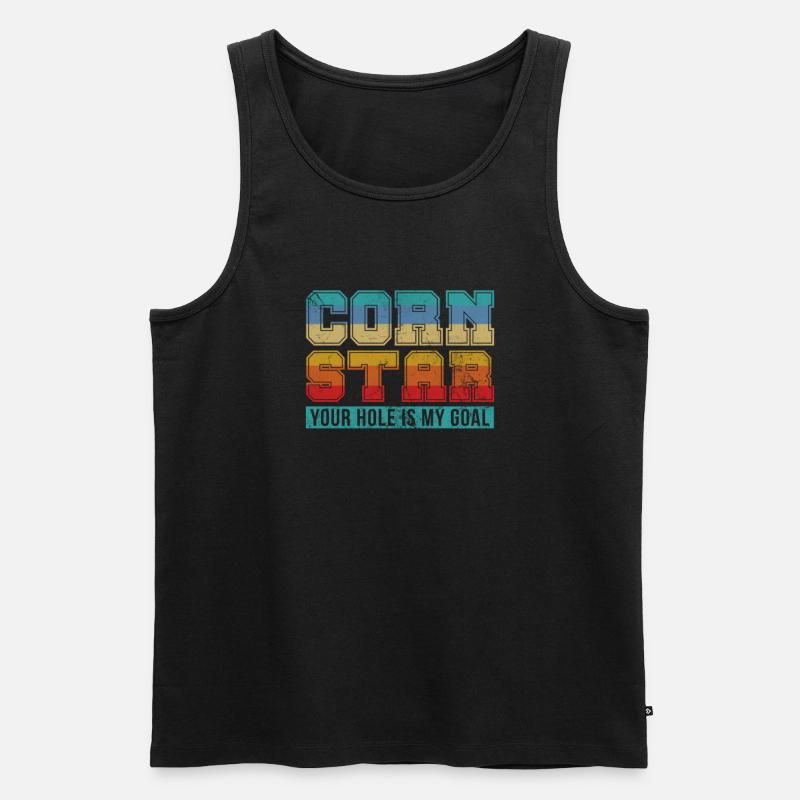 Cornhole - Männer Premium Bio Tank Top - Schwarz