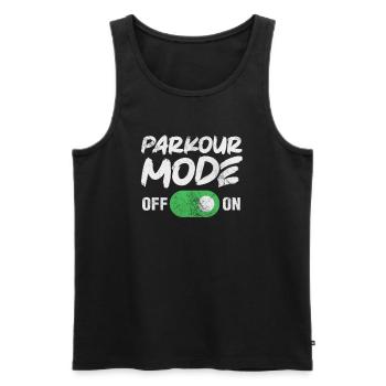 Parkour - Débardeur bio Premium Homme - noir - Devant - Michal (187cm)