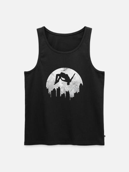 Parkour - Men's Premium Organic Tank Top - black