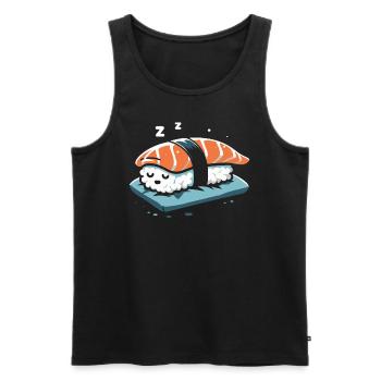 Sushi Essen Japan Nigiri Geschenk - Männer Premium Bio Tank Top - Schwarz - Vorne - AI Model Male 178 light (178cm)