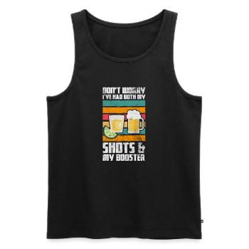 Tequila - Männer Premium Bio Tank Top - Schwarz - Vorne - AI Model Male 178 light (178cm)