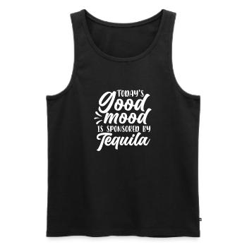 Tequila Sunrise Booze Party Mexico Gift - Men's Premium Organic Tank Top - black - Front - AI Model Male 178 light (178cm)
