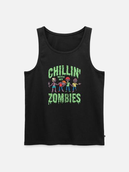 Zombie - Men's Premium Organic Tank Top - black
