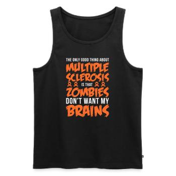 Zombie Zombie Hunter Zombie Apocalypse Cadeau - Débardeur bio Premium Homme - noir - Devant - AI Model Male 178 light (178cm)
