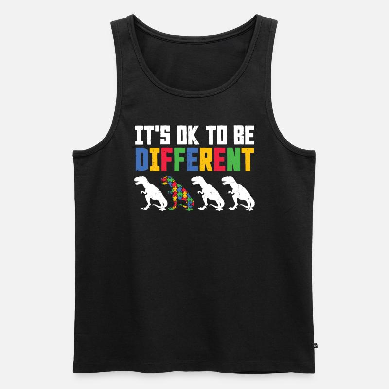Autismus - Männer Premium Bio Tank Top - Schwarz
