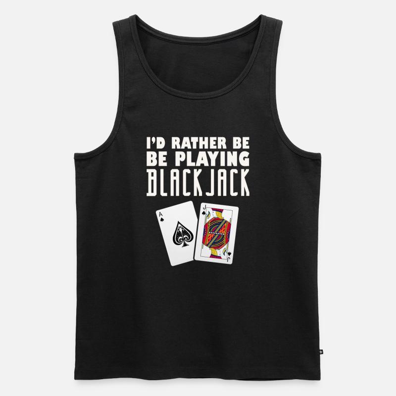Black Jack - Männer Premium Bio Tank Top - Schwarz