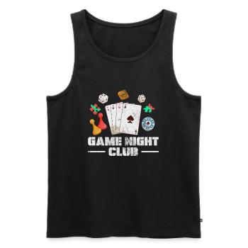 Brettspiel - Männer Premium Bio Tank Top - Schwarz - Vorne - Michal (187cm)